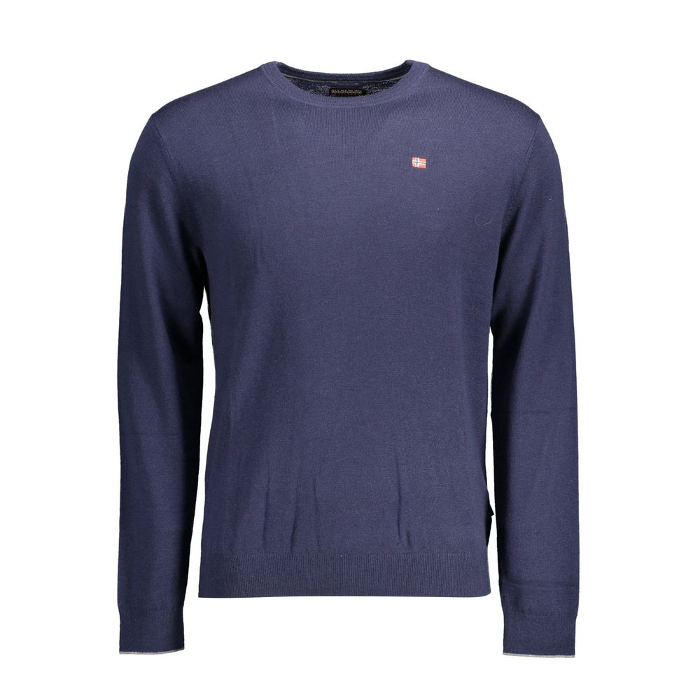Blue Wool Men Sweater - Daily Goods