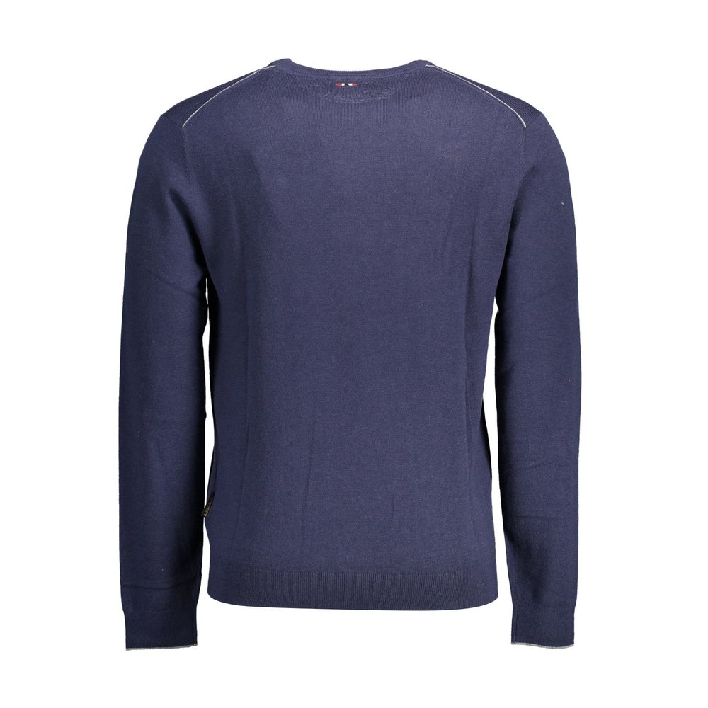 Blue Wool Men Sweater - Daily Goods