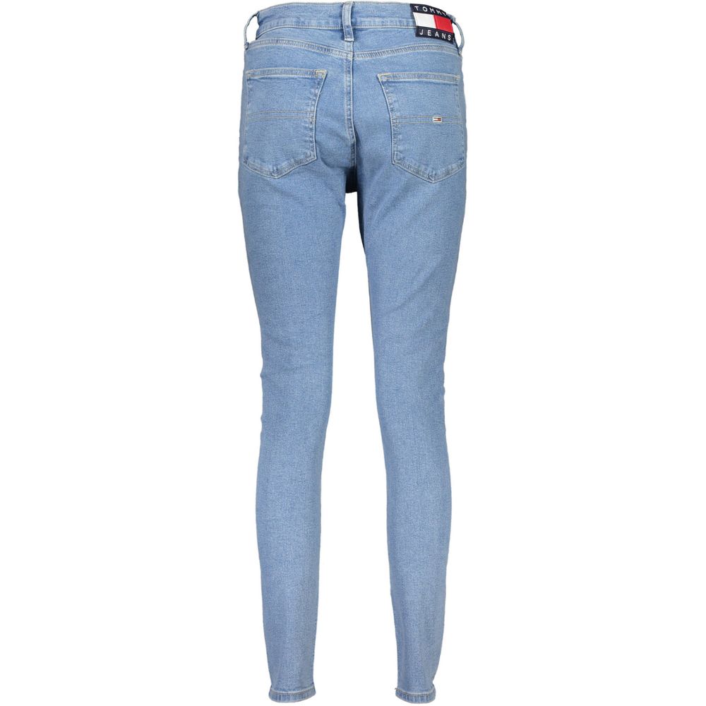 Tommy Hilfiger Blue Cotton Women’s Sylvia Super Skinny Jeans | Sleek Fit & Designer Detailing - Daily Goods