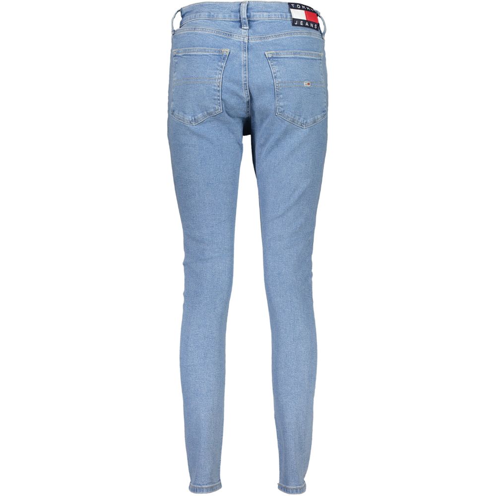 Tommy Hilfiger Blue Cotton Women’s Sylvia Super Skinny Jeans | Sleek Fit & Designer Detailing - Daily Goods