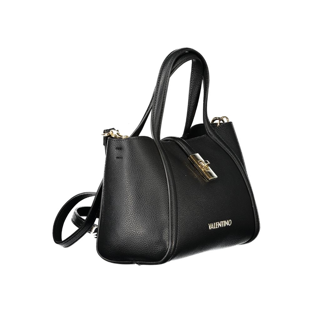 Mario Valentino Black Polyurethane Women Handbag
