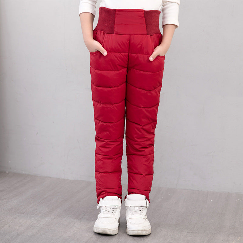 High-Waisted Warm Corduroy Trousers for girls - Daily Goods