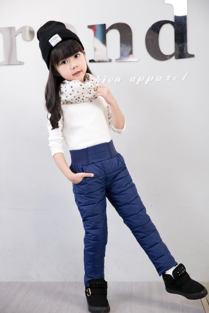 High-Waisted Warm Corduroy Trousers for girls - Daily Goods