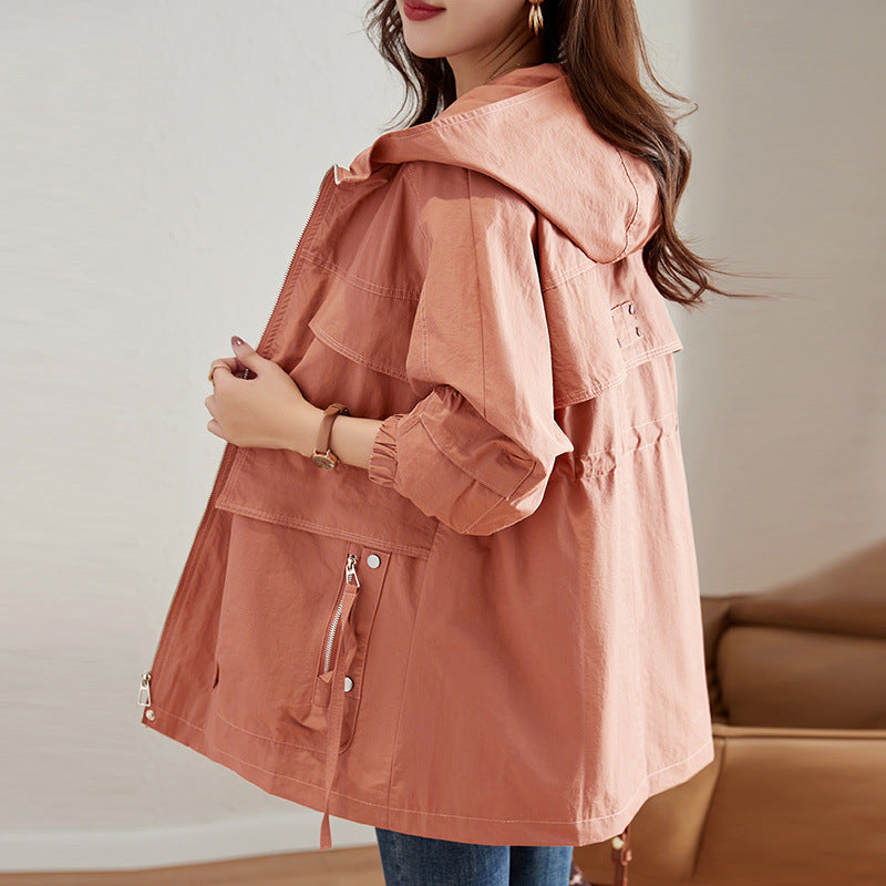 Women’s Mid-Length Trench Coat – Stylish Western Cotton Outerwear for a Chic, Youthful Look - Daily Goods