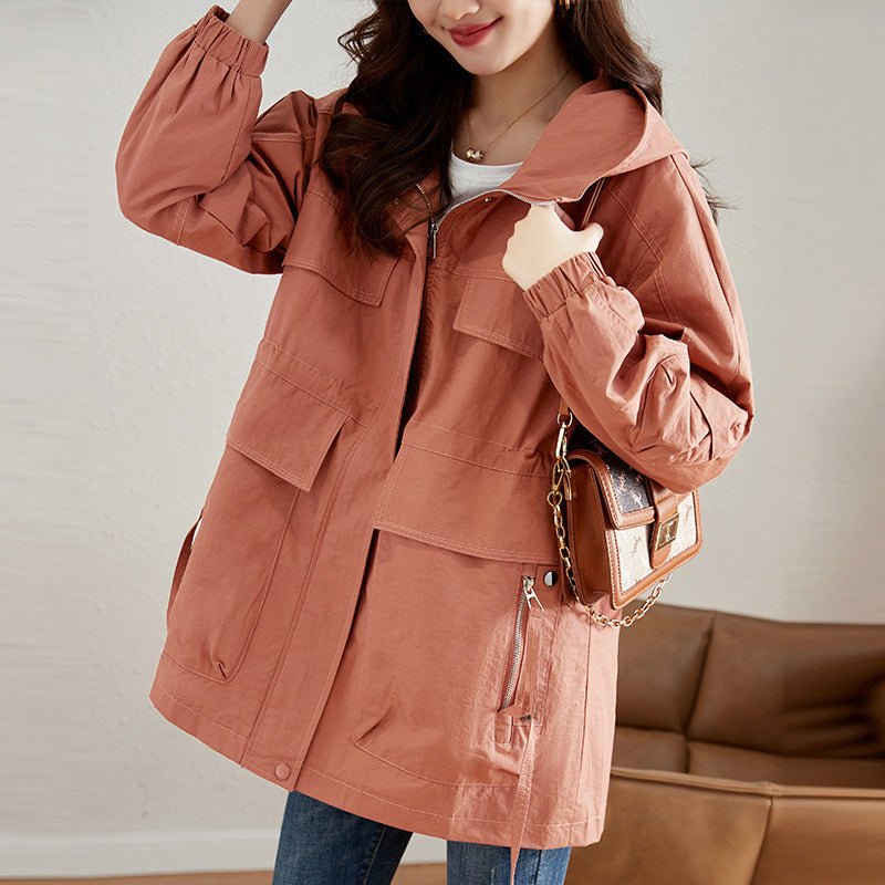Women’s Mid-Length Trench Coat – Stylish Western Cotton Outerwear for a Chic, Youthful Look - Daily Goods