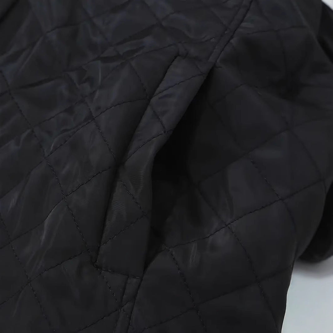Mid-length Plaid Hooded Jacket – Warm Long Sleeve Street Fashion Coat for Women - Daily Goods
