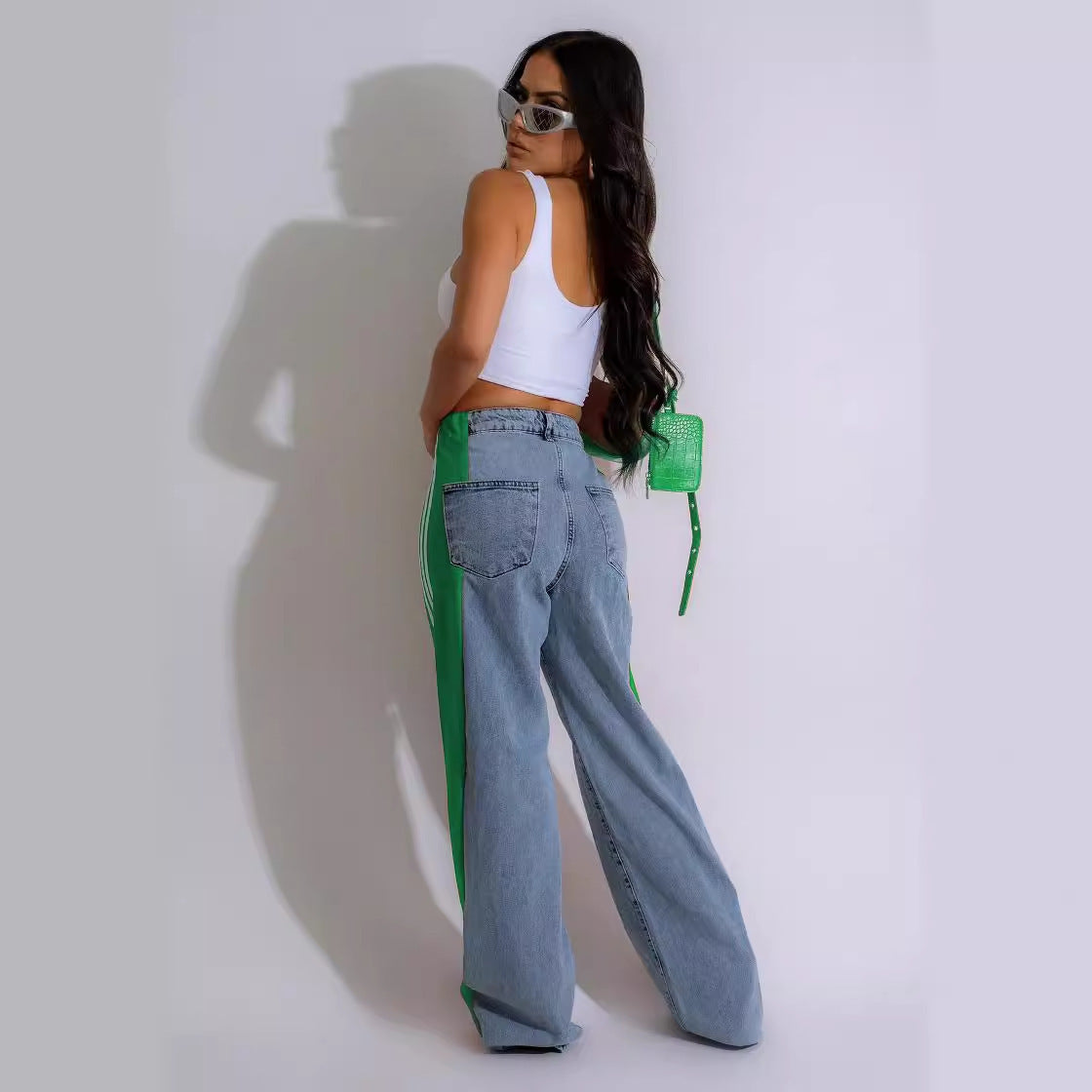 High Waist Straight-Leg Denim Pants for Women – Stylish, Comfortable & Versatile - Daily Goods