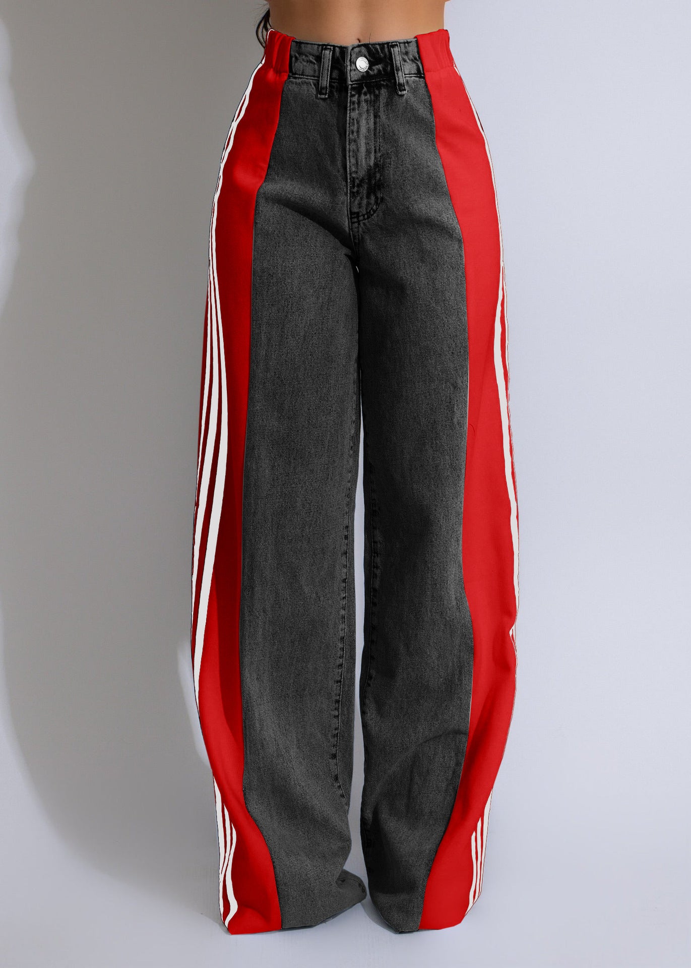 High Waist Straight-Leg Denim Pants for Women – Stylish, Comfortable & Versatile - Daily Goods