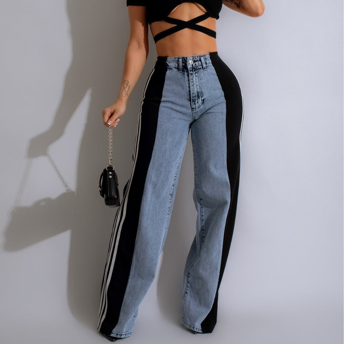 High Waist Straight-Leg Denim Pants for Women – Stylish, Comfortable & Versatile - Daily Goods