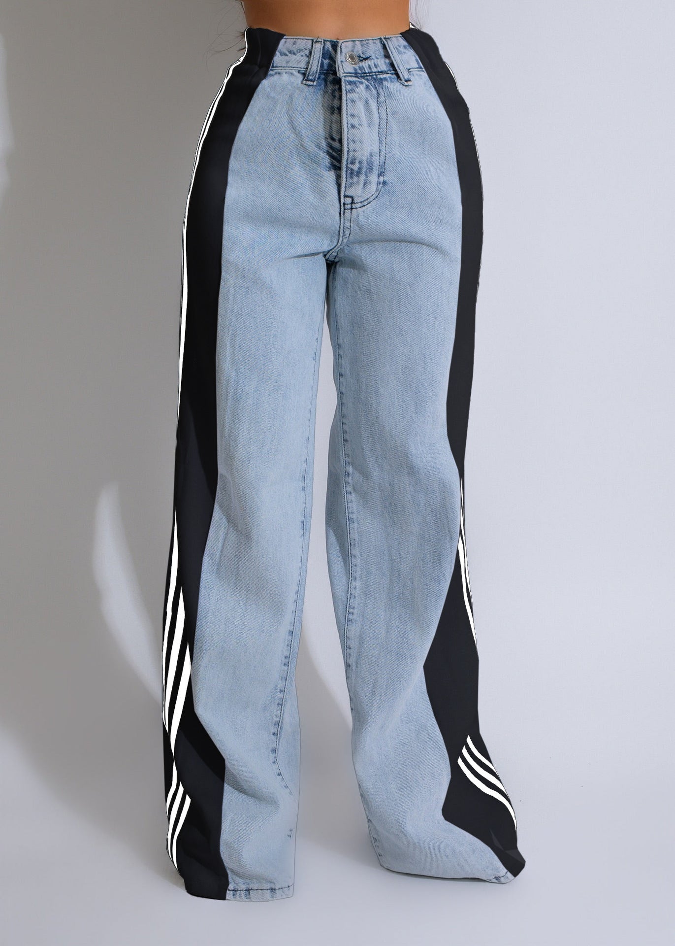 High Waist Straight-Leg Denim Pants for Women – Stylish, Comfortable & Versatile - Daily Goods