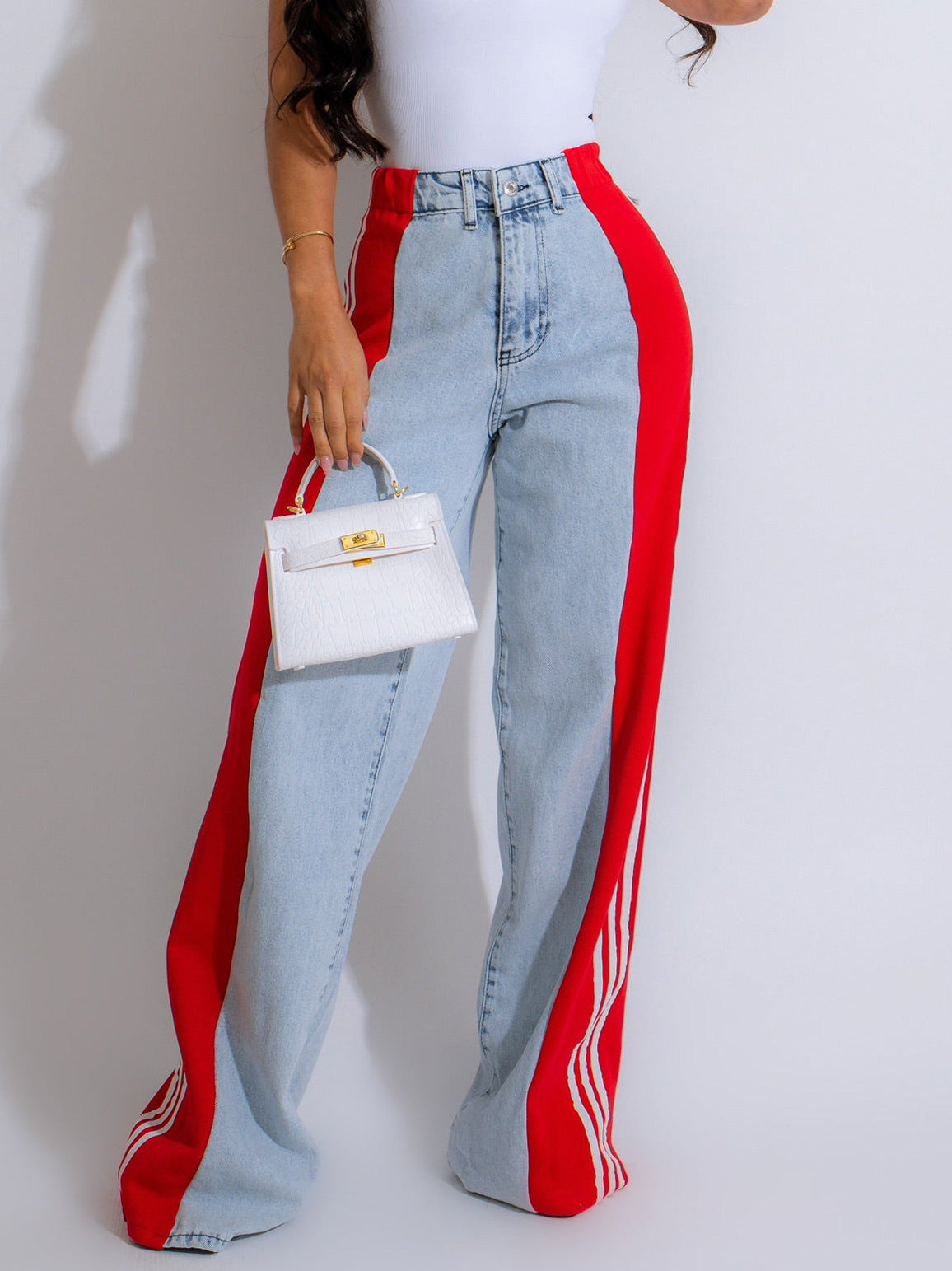 High Waist Straight-Leg Denim Pants for Women – Stylish, Comfortable & Versatile - Daily Goods