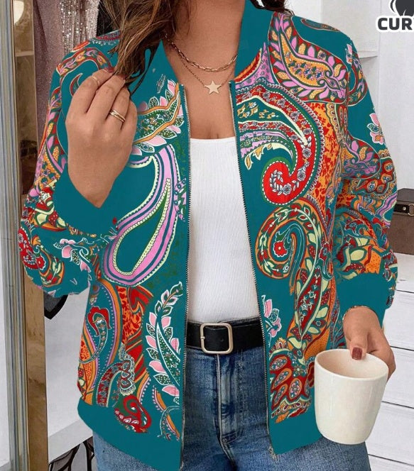 Minimally Casual Printed Women's Jacket - Daily Goods