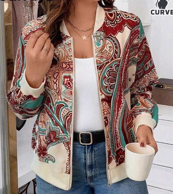 Minimally Casual Printed Women's Jacket - Daily Goods