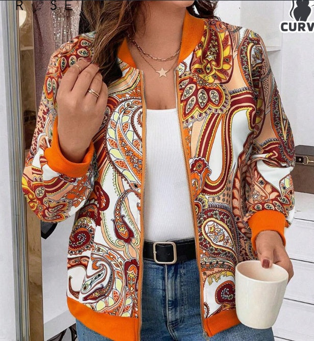 Minimally Casual Printed Women's Jacket - Daily Goods