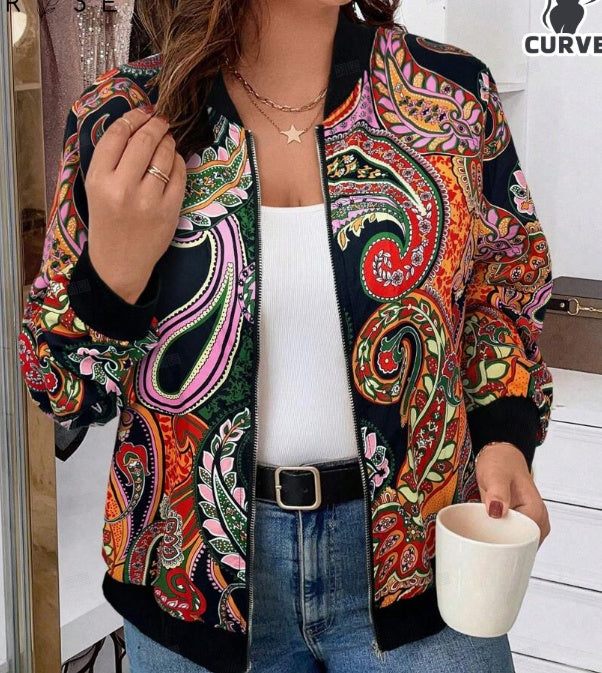 Minimally Casual Printed Women's Jacket - Daily Goods