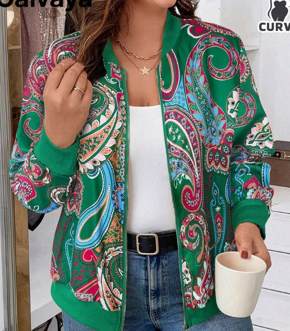 Minimally Casual Printed Women's Jacket - Daily Goods