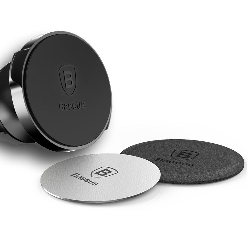 Leather & Stainless Steel Mobile holder for Car - 2-Piece Set - Daily Goods