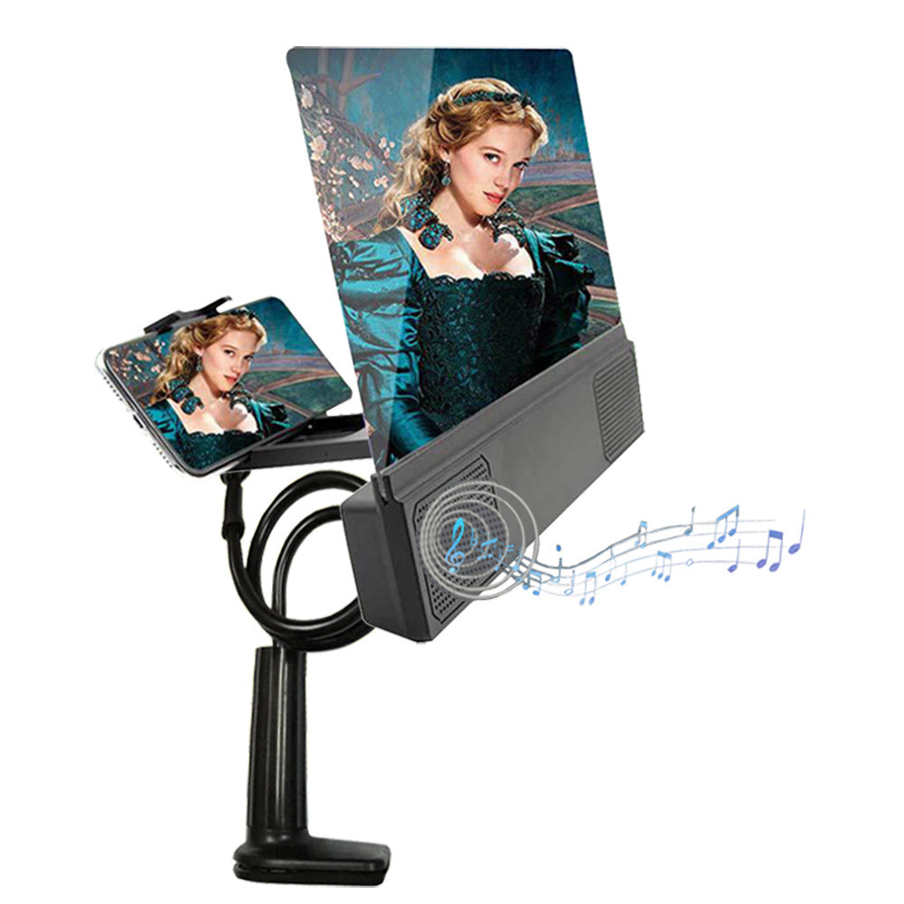 12-Inch Mobile Phone Screen Amplifier with Speakers – HD Zoom & Portable Home Theater - Daily Goods