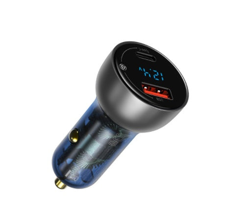 65W Dual-Port Fast Car Charger – Type-C & USB Quick Charge for Phones and Laptops - Daily Goods
