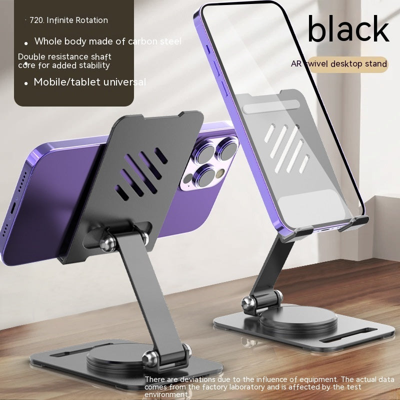 Desktop Phone & Tablet Stand – Foldable Aluminum Alloy Holder with 360° Rotation - Daily Goods
