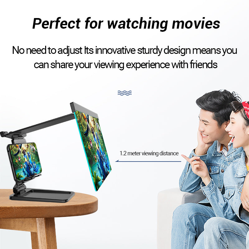 Portable Mobile Phone Screen Magnifier – 3–4× HD Zoom Lazy Bracket for iPhone & Smartphones - Daily Goods