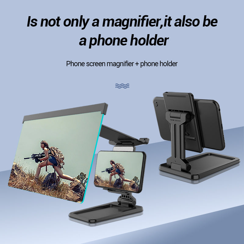 Portable Mobile Phone Screen Magnifier – 3–4× HD Zoom Lazy Bracket for iPhone & Smartphones - Daily Goods