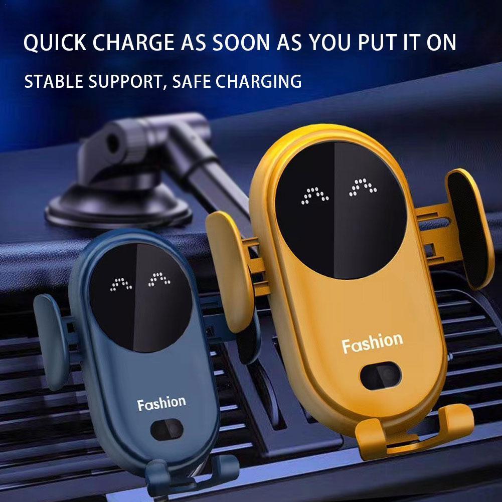 Wireless Charger Car Phone Holder – 10W Fast Charging Magnetic Dashboard & Air Vent Mount for 4–6.5" Phones - Daily Goods