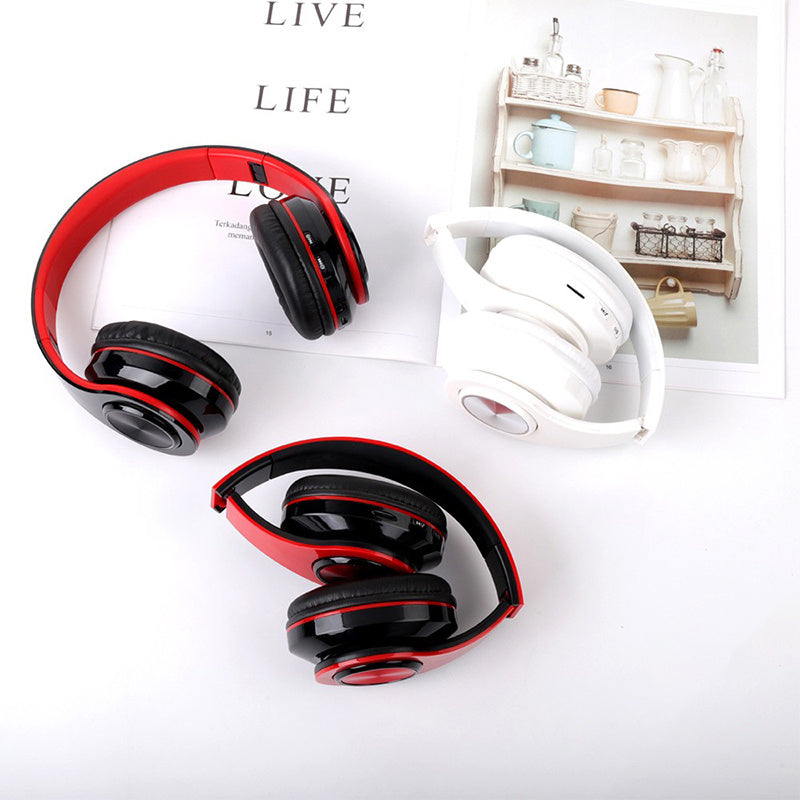 Wireless Bluetooth Headphones with Mic, 7-Color LED Light, 40mm Driver, Multi-Mode Playback – Stereo Headset - Daily Goods