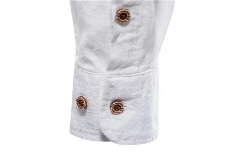 Men’s Solid Color Cotton Blend T-Shirt – Casual Non-Iron Leisure - Daily Goods