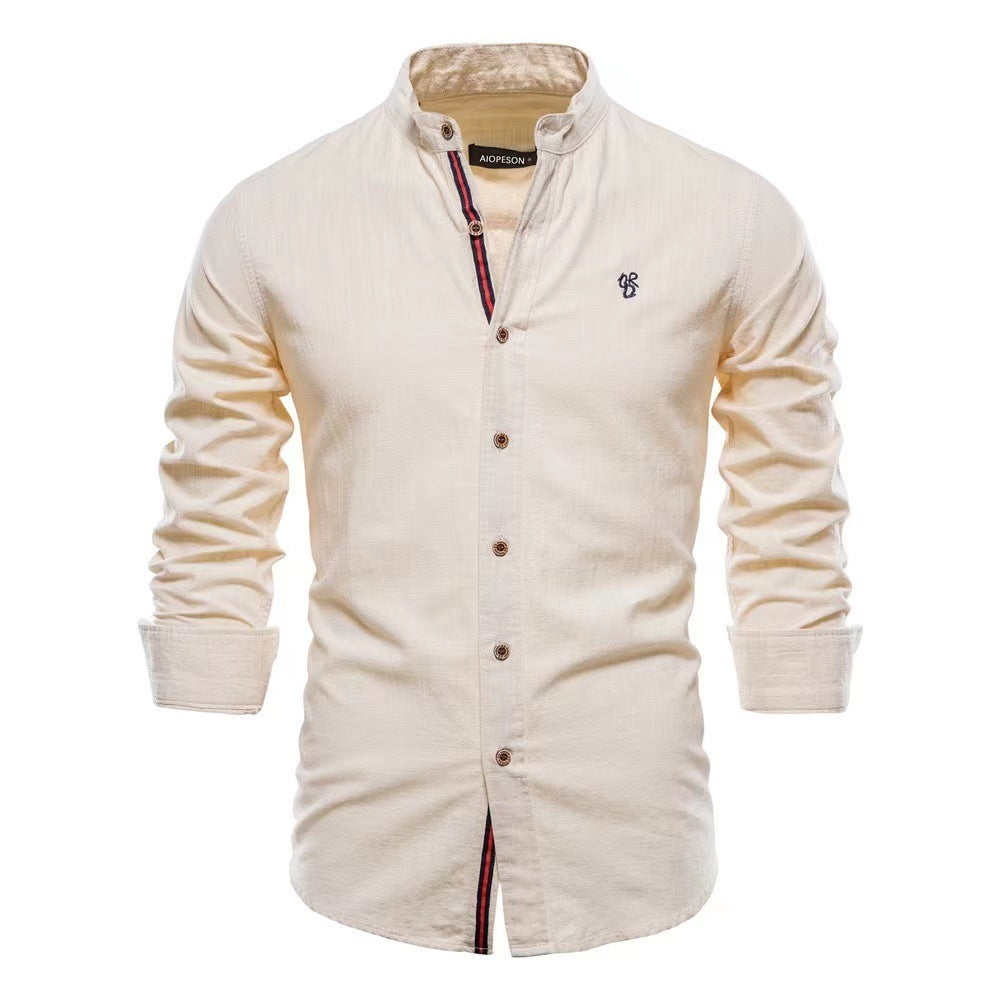 Men’s Solid Color Cotton Blend T-Shirt – Casual Non-Iron Leisure - Daily Goods