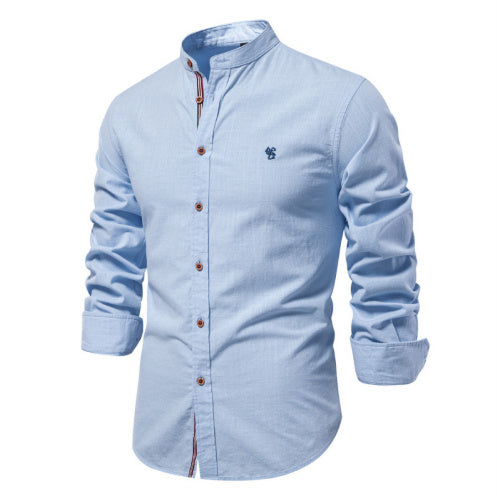 Men’s Solid Color Cotton Blend T-Shirt – Casual Non-Iron Leisure - Daily Goods
