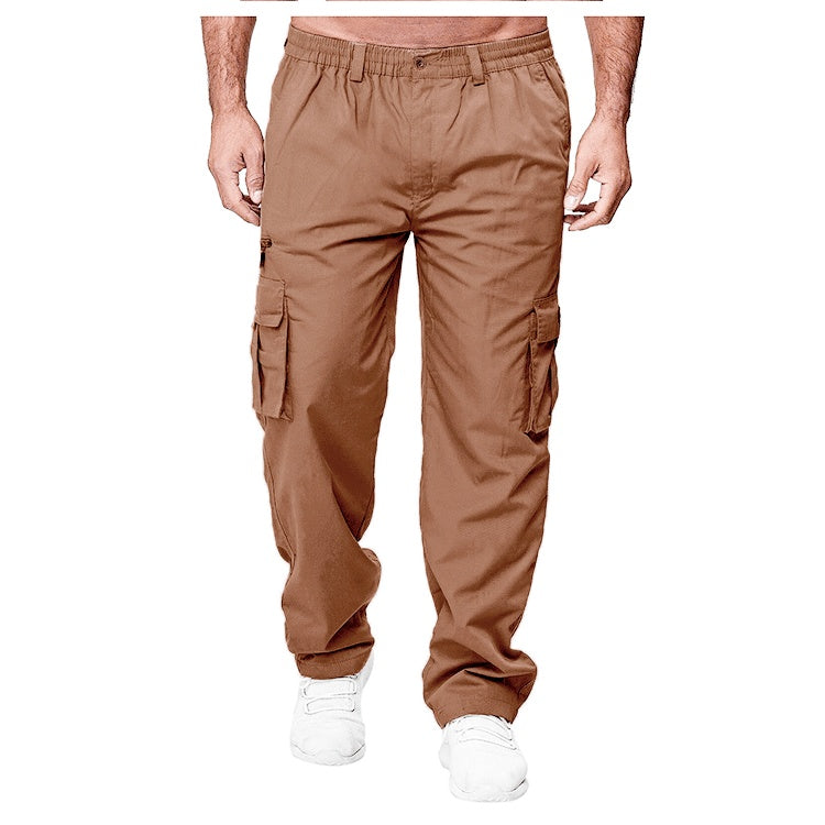Pop Overalls – Loose-Fit Mid-Waist Trousers with Belt, Casual Button-Front Pants - Daily Goods