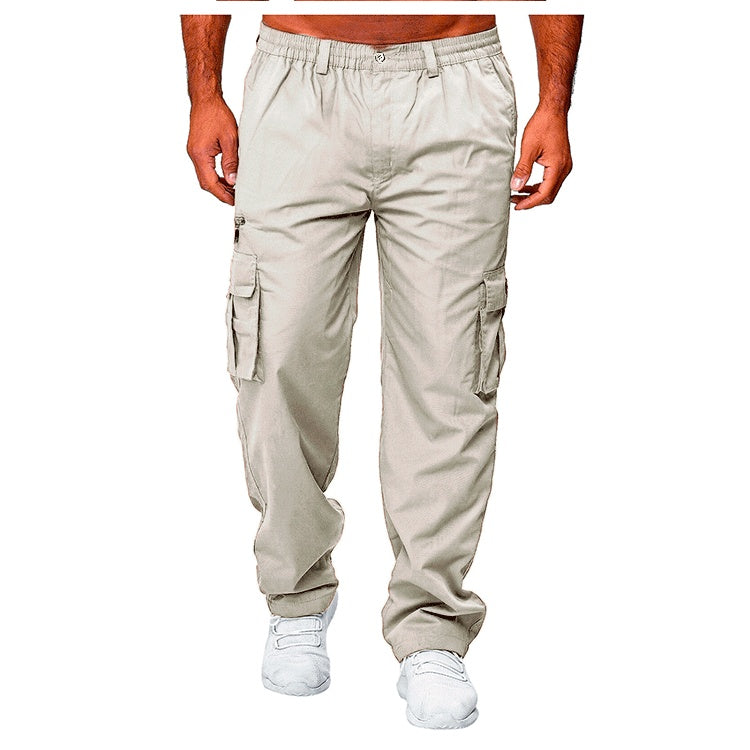 Pop Overalls – Loose-Fit Mid-Waist Trousers with Belt, Casual Button-Front Pants - Daily Goods