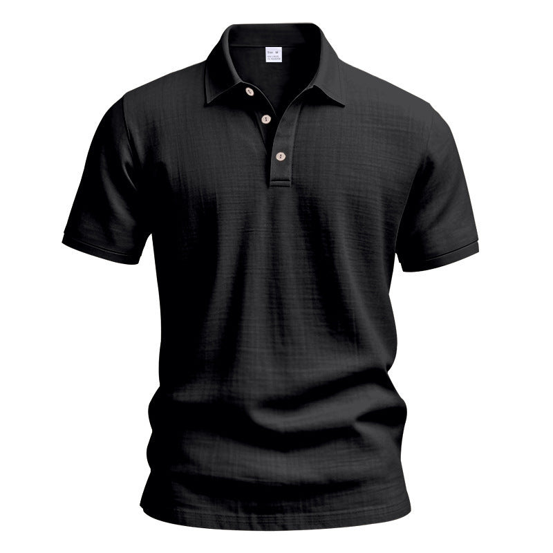 Men’s Slim-Fit Linen Pullover – Solid Color Lightweight Casual Shirt for Youth & Adults - Daily Goods