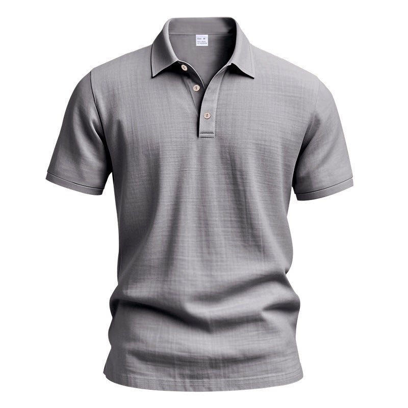 Men’s Slim-Fit Linen Pullover – Solid Color Lightweight Casual Shirt for Youth & Adults - Daily Goods