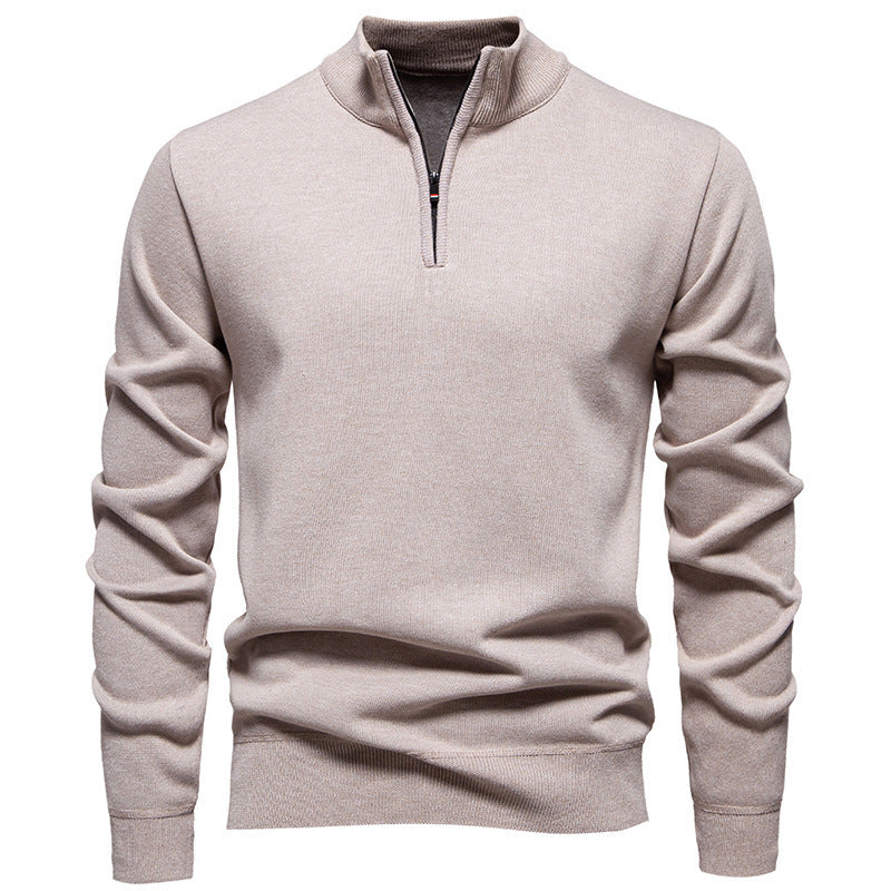 Men’s Slim-Fit Polyester Cardigan – Long Sleeve Casual Top, Multiple Colors, Lightweight - Daily Goods