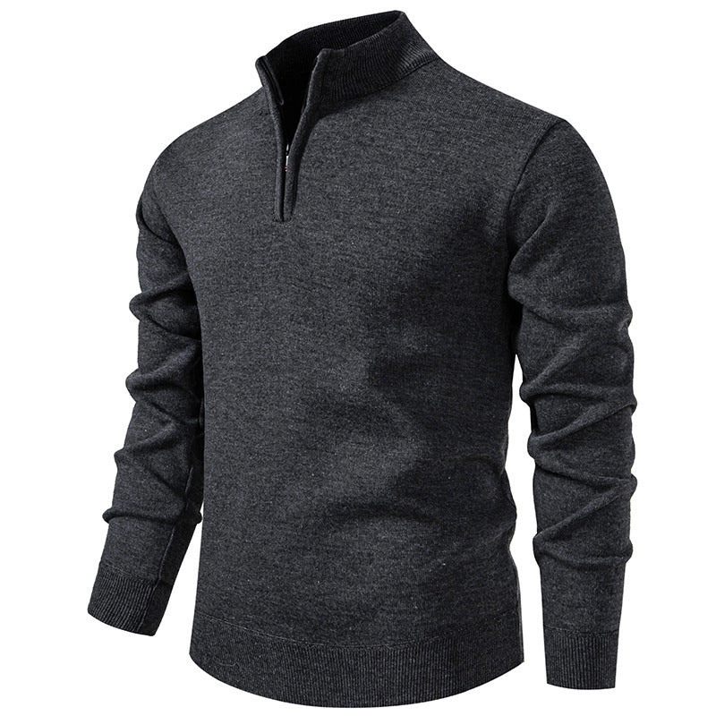 Men’s Slim-Fit Polyester Cardigan – Long Sleeve Casual Top, Multiple Colors, Lightweight - Daily Goods