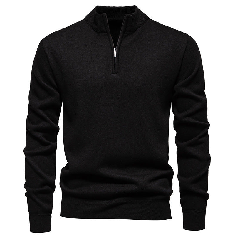 Men’s Slim-Fit Polyester Cardigan – Long Sleeve Casual Top, Multiple Colors, Lightweight - Daily Goods