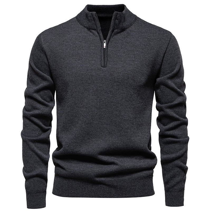 Men’s Slim-Fit Polyester Cardigan – Long Sleeve Casual Top, Multiple Colors, Lightweight - Daily Goods