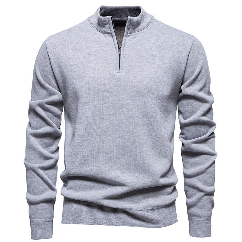 Men’s Slim-Fit Polyester Cardigan – Long Sleeve Casual Top, Multiple Colors, Lightweight - Daily Goods