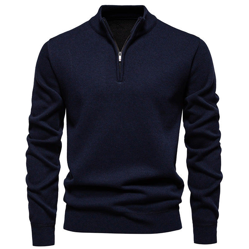 Men’s Slim-Fit Polyester Cardigan – Long Sleeve Casual Top, Multiple Colors, Lightweight - Daily Goods