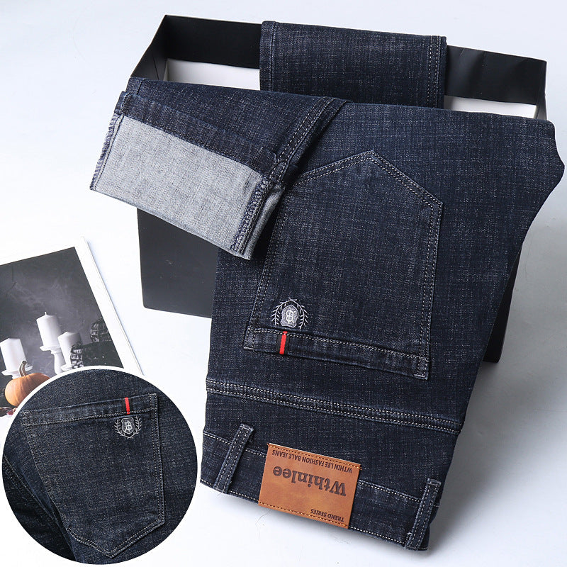 Men’s Cotton Trousers – Micro Elastic Long Pants, Casual Comfort Fit - Daily Goods