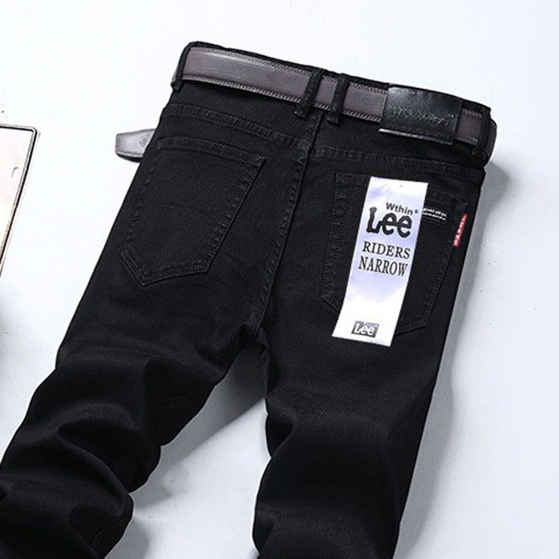 Men’s Cotton Trousers – Micro Elastic Long Pants, Casual Comfort Fit - Daily Goods