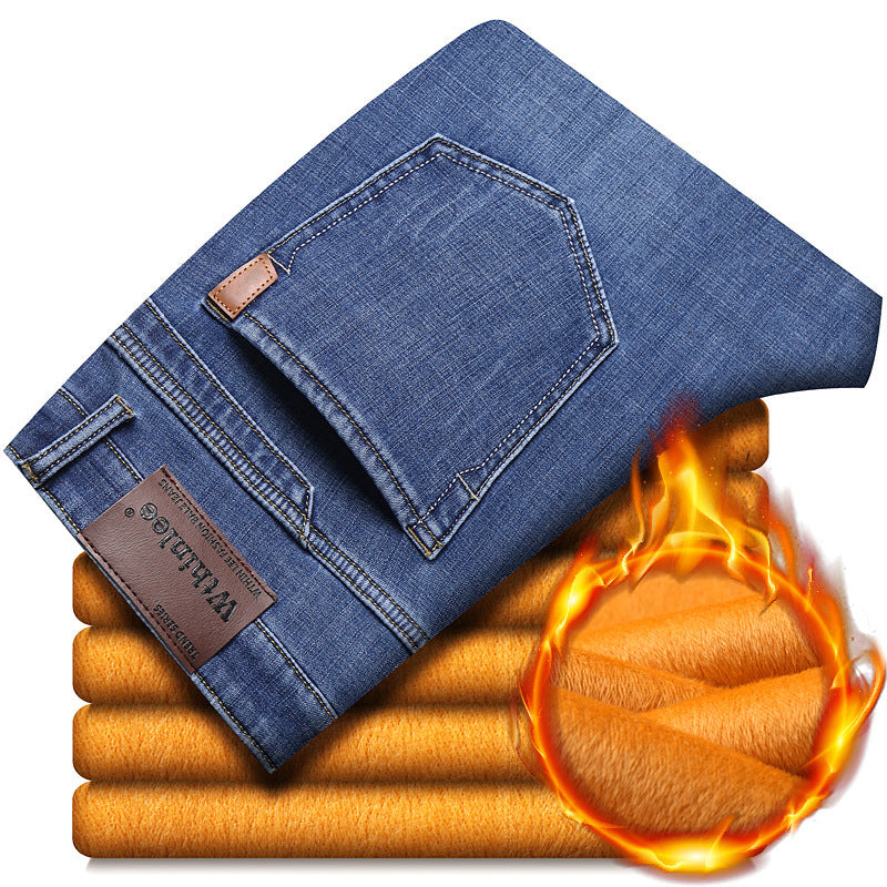 Men’s Cotton Trousers – Micro Elastic Long Pants, Casual Comfort Fit - Daily Goods