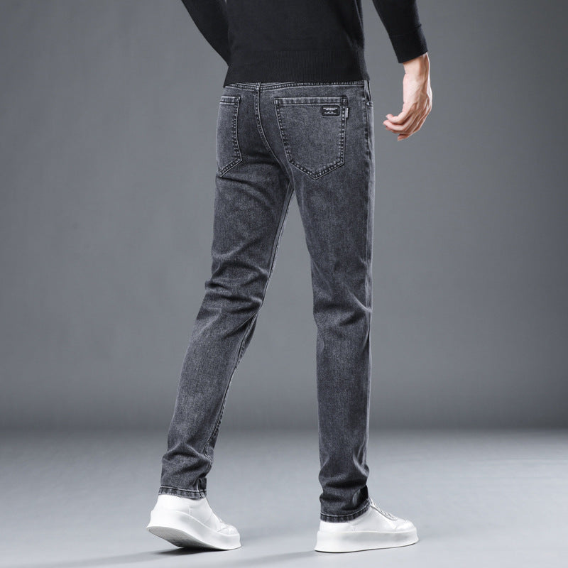 Men’s Straight-Leg Cotton Pants – Non-Iron Casual Trousers with Zipper Fly - Daily Goods