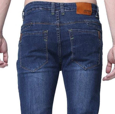 Men’s Slim Fit Denim Pants – Fashion City Casual Jeans, Regular Thickness - Daily Goods