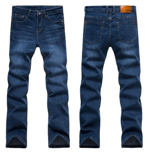 Men’s Slim Fit Denim Pants – Fashion City Casual Jeans, Regular Thickness - Daily Goods