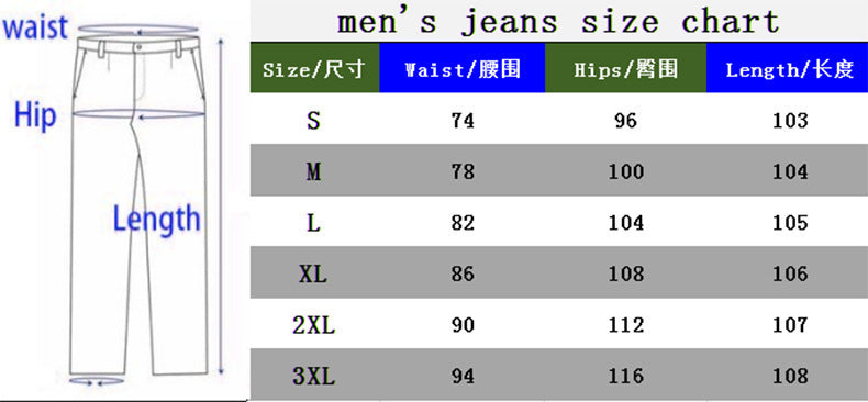 Men’s Cotton Pencil Pants – Mid Waist Slim Fit Jeans with Zipper Fly - Daily Goods