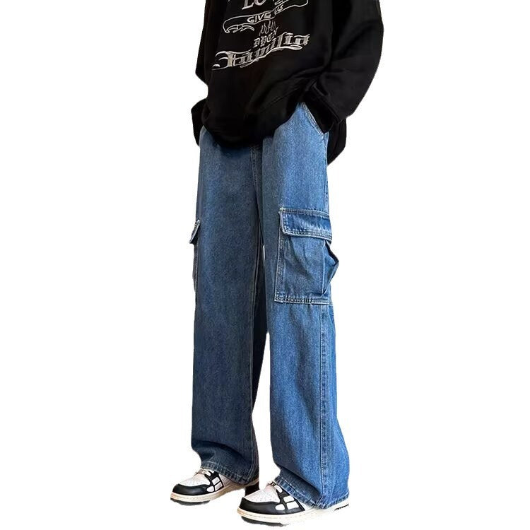 Men’s Korean Style Basic Denim Pants – Casual Leisure Trousers - Daily Goods