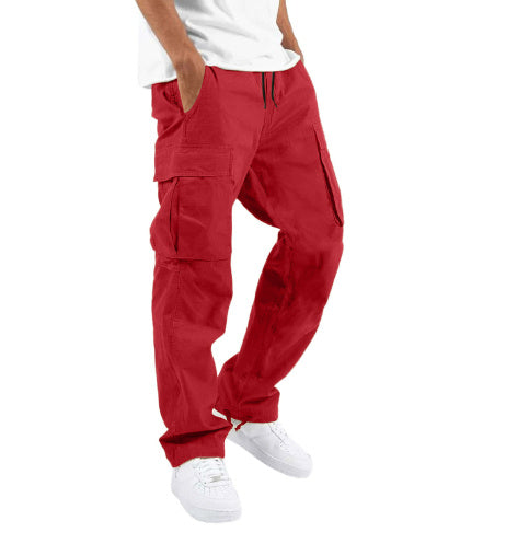 Men’s Straight-Leg Pants – Commuter Style, Polyester Fabric, Multiple Colors & Sizes - Daily Goods